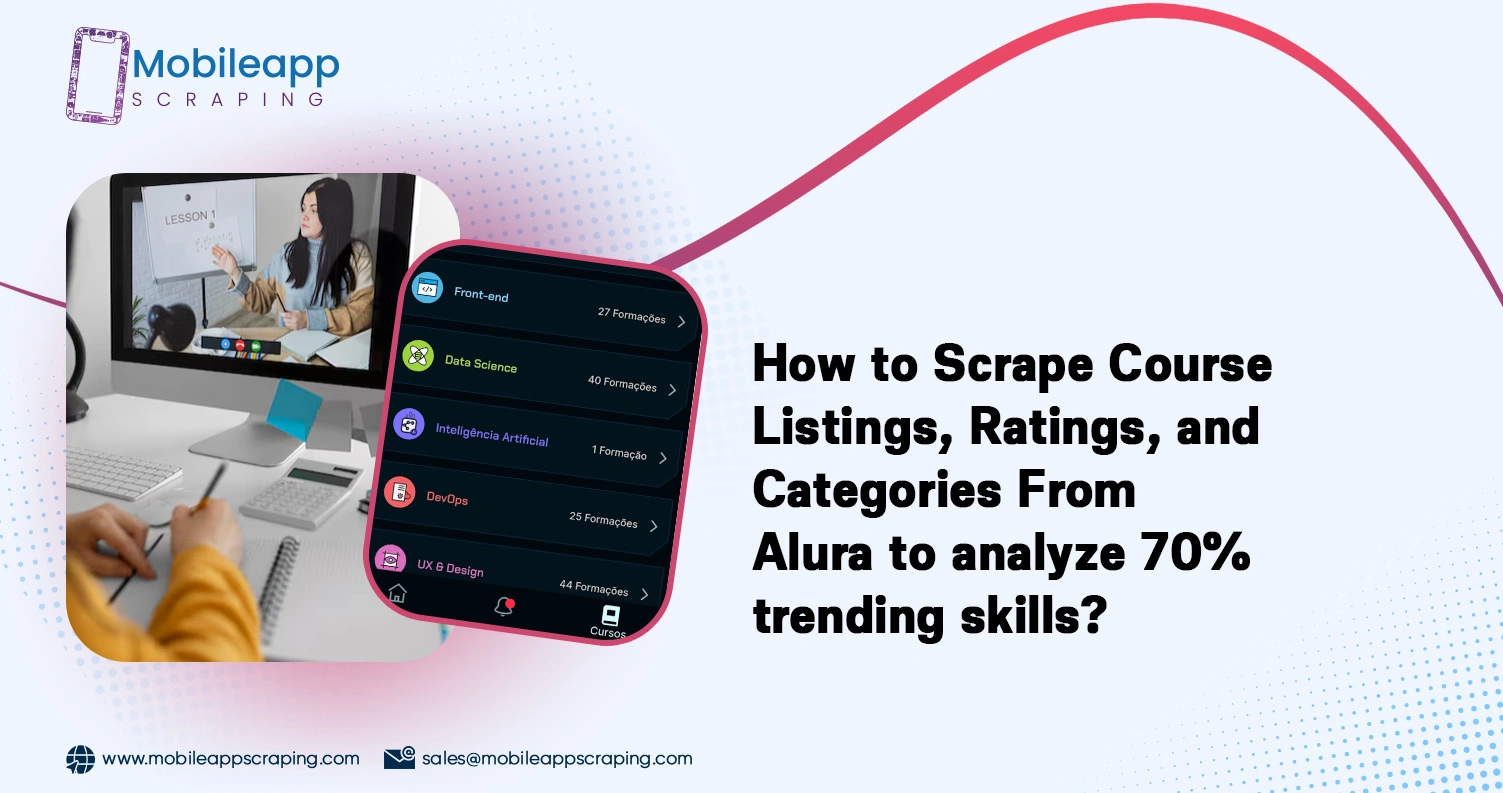 How to Scrape Course Listings, Ratings, and Categories From Alura to analyze 70% trending skills