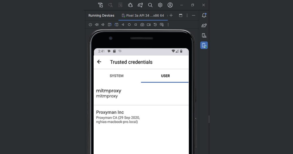 Securing-Emulator-Communication-Installing-mitmproxy-CA-Certificate-on-Your-AVD