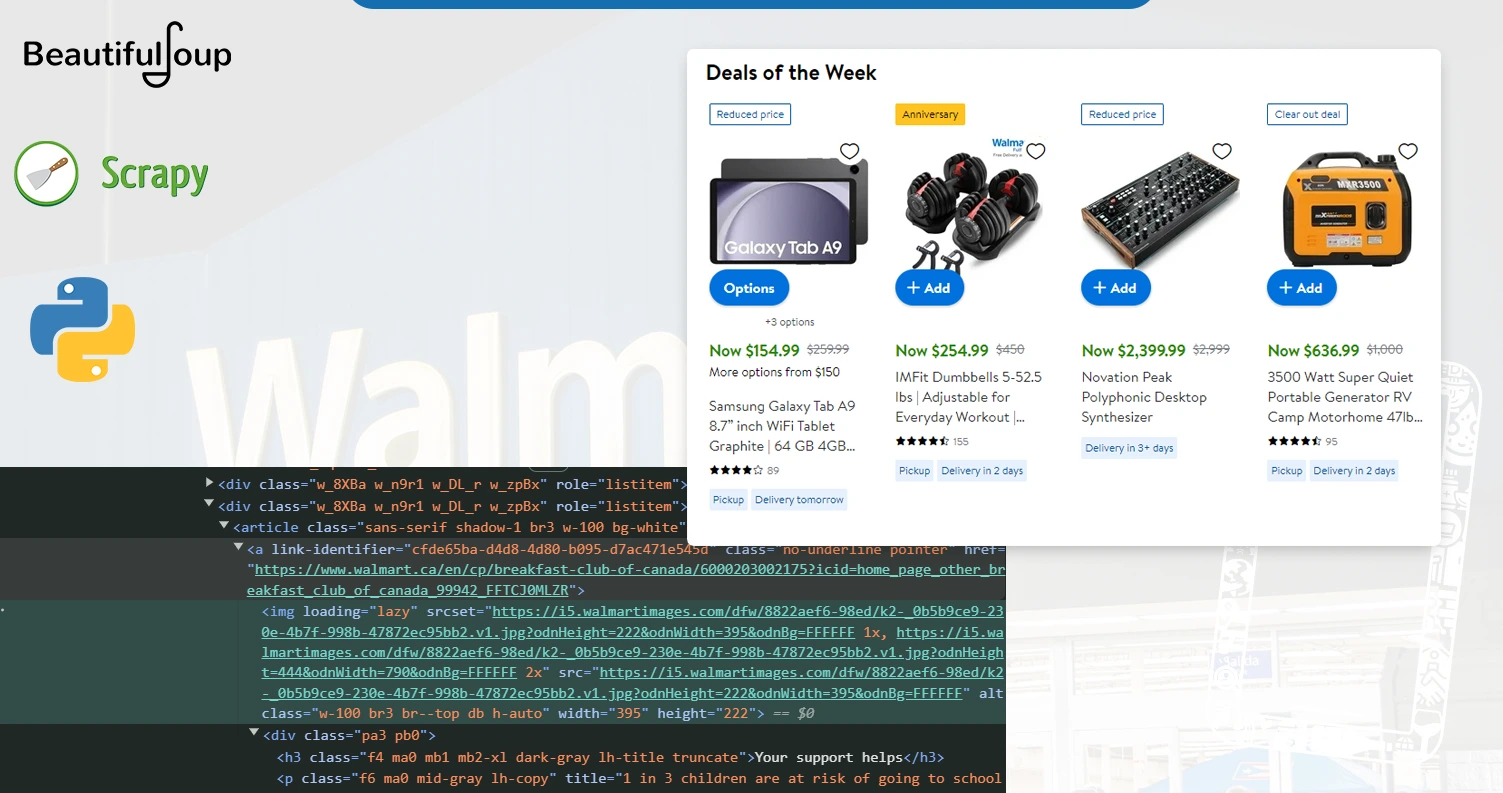 Tools-for-Scraping-Walmart-Product-Data