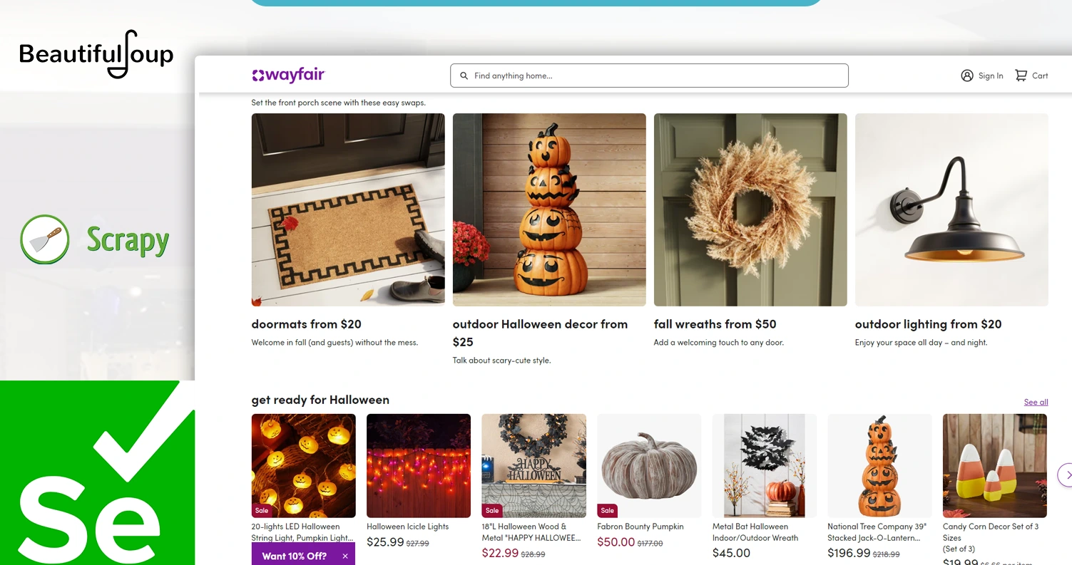 Tools-for-Web-Scraping-Wayfair-Data